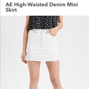 NWOT. American Eagle High-Waisted Denim Mini Skirt